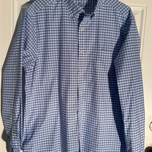Vineyard Vines Light Blue Checkered Button Down Shirt